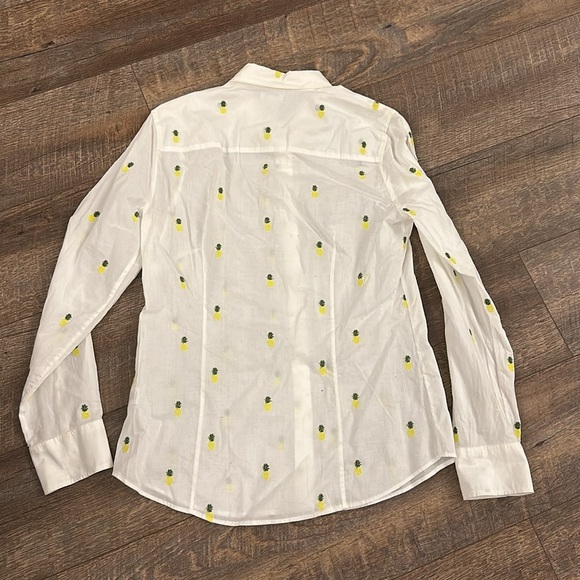 J.Crew Pineapple Button Down Blouse - Picture 12 of 13